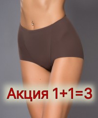 Труси жіночі Acousma P6278HS коричневый-нюдовый-пудра