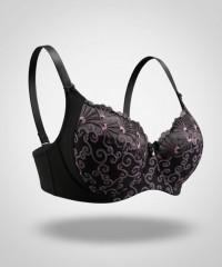 Бюстгальтер Finikin 5131E чёрно-розовый