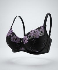 Бюстгальтер Finikin 5130E чёрно-фиолетовый