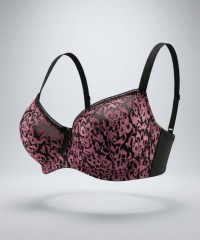 Бюстгальтер Diorella 63395D чёрно-коралловый