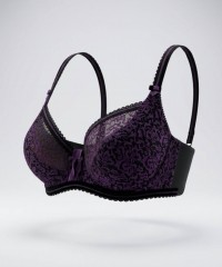 Бюстгальтер Acousma U6289DH чёрно-сиреневый