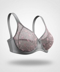 Бюстгальтер Acousma U6145DH серо-розовый