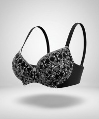 Бюстгальтер Acousma A6200-2EH чёрно-белый