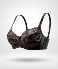 Бюстгальтер Finikin 5021D чёрно-коричневый