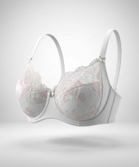 Бюстгальтер Finikin 5125E бело-розовый