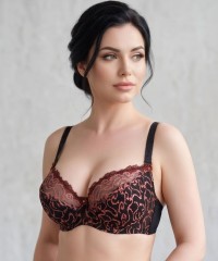 Бюстгальтер Diorella 34179D чёрно-розовый